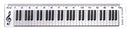 Music Gift 15cm Ruler Piano Keyboard Design