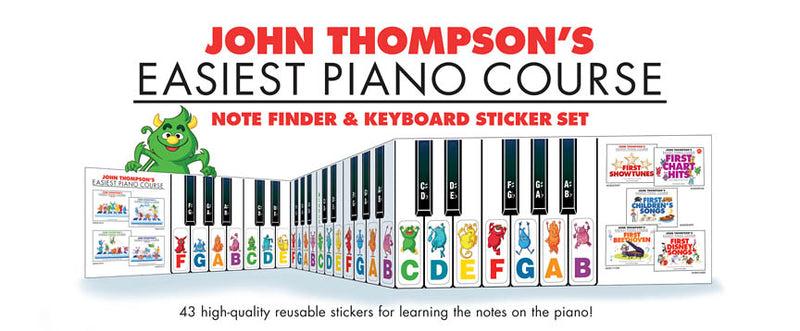 John Thompson's Easiest Piano Course Stickers