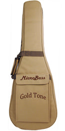 Gold Tone M-Bass25FL 25-Inch Scale Fretless Acoustic-Electric MicroBass with Gig Bag