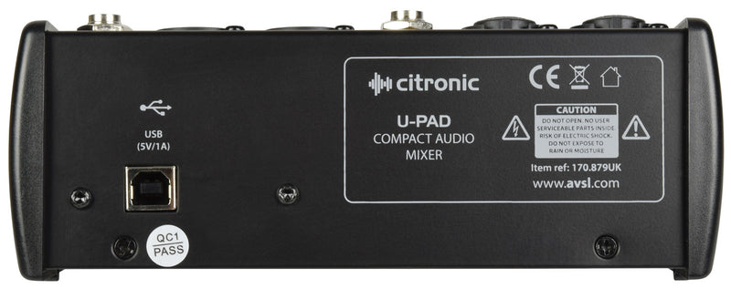 Citronic U-Pad - Compact Mixer with USB Interface