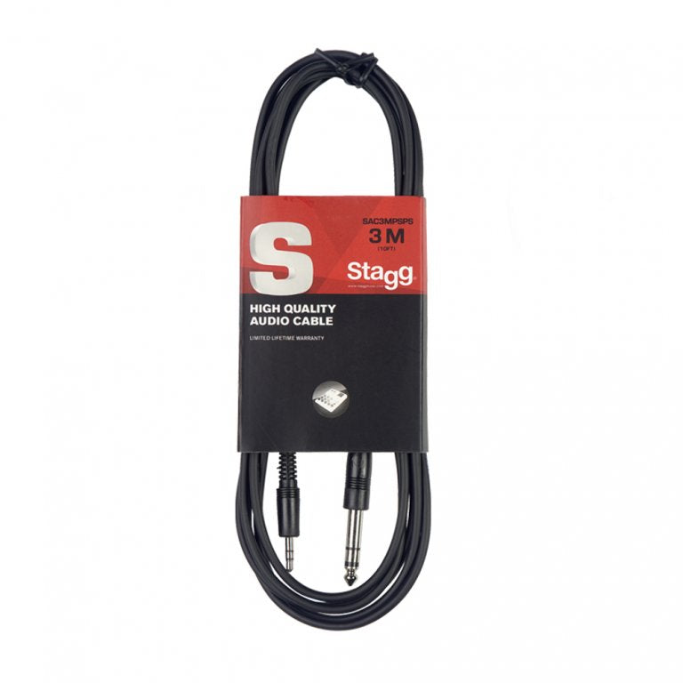 Stagg S Series 6.3mm Stereo Jack to 3.5mm Stereo Jack