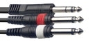 Stagg S series Y cable, 2x Mono Jack/1x Stereo Jack