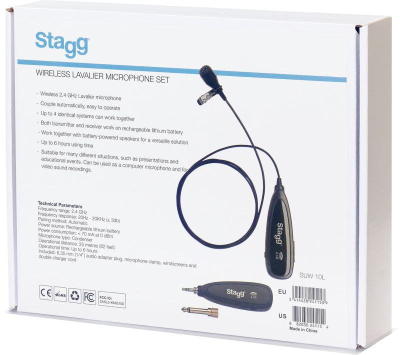 Stagg Wireless Lavalier Microphone Set SUW 12L Sutton Music Centre