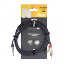 Stagg N Series Y Cable (Stereo Mini Jack / 2x RCA Male Jack)