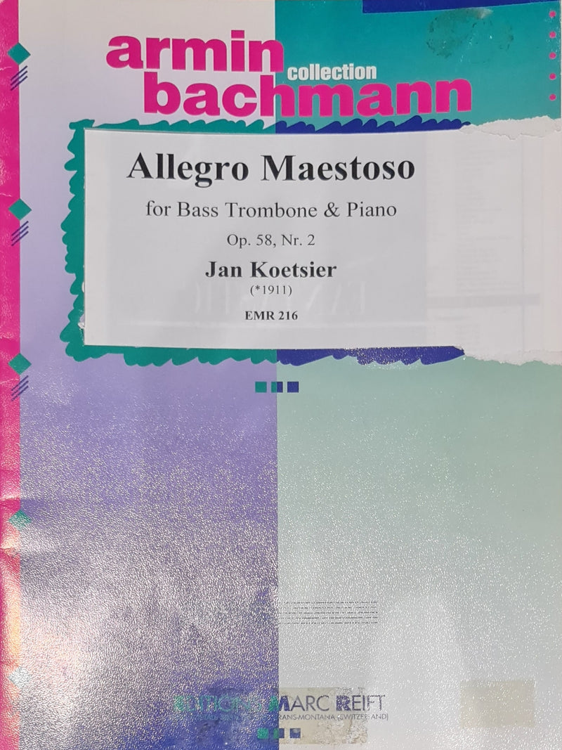 Allegro Maestoso (for Bass Trombone and Piano)