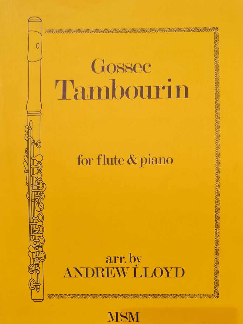 Gossec Tambourin (for Flute and Piano)