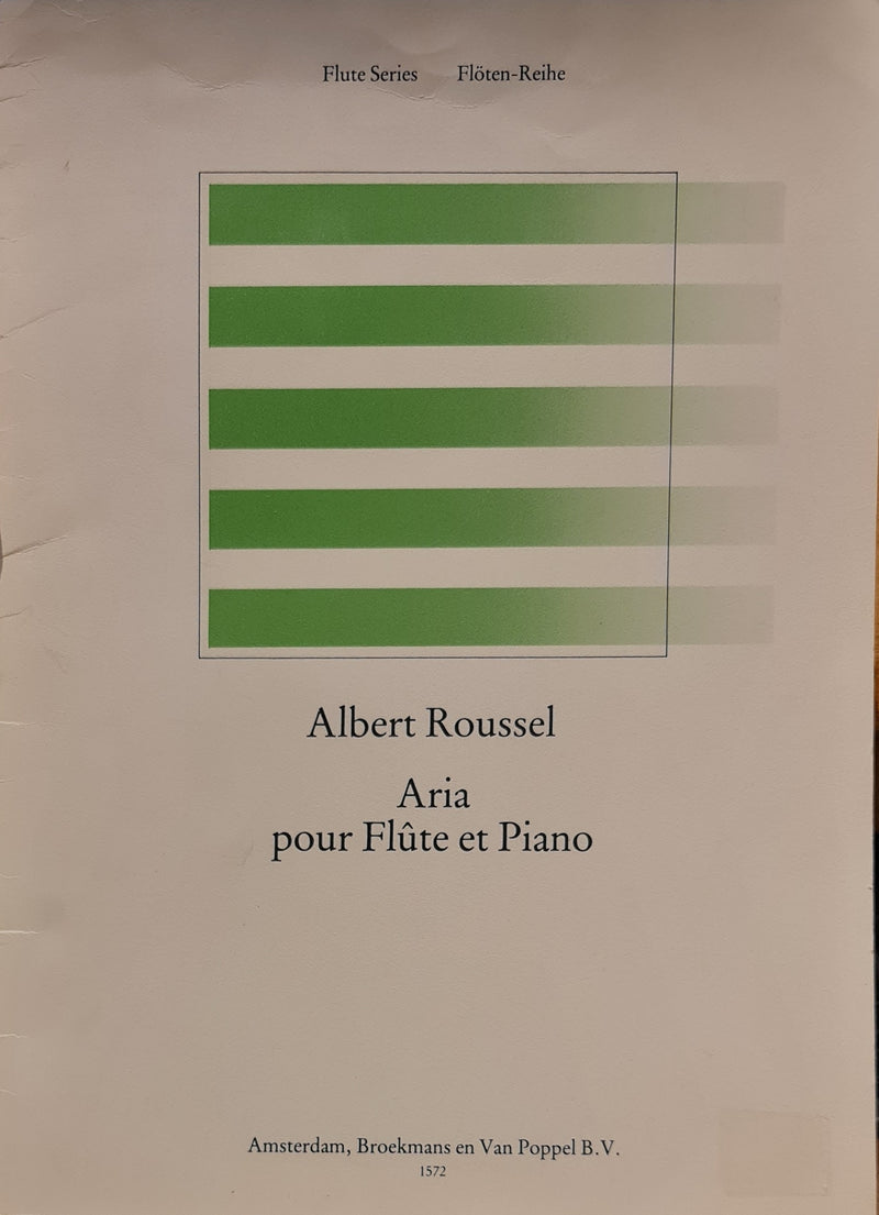 Albert Roussel Aria for Flute and Piano