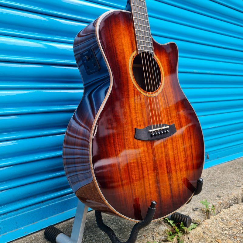 Tanglewood TW4E VC KOA Solid Top Electro Acoustic Guitar