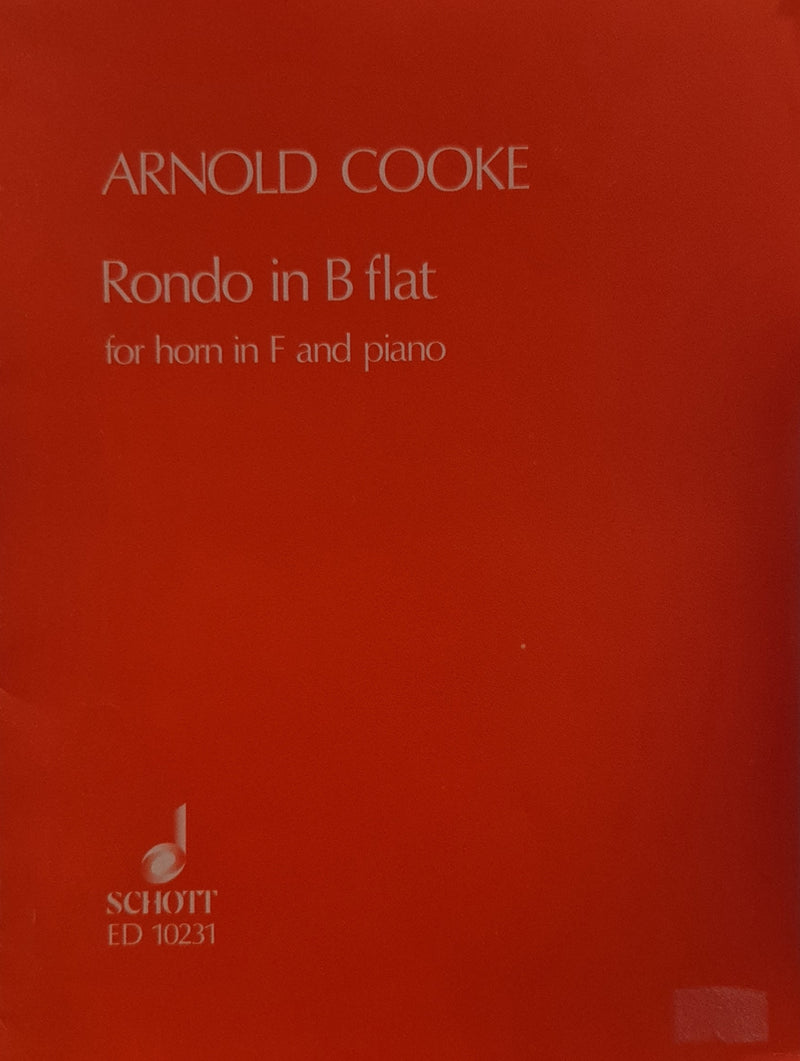 Arnold Cooke Rondo in B Flat (for Horn in F and Piano)