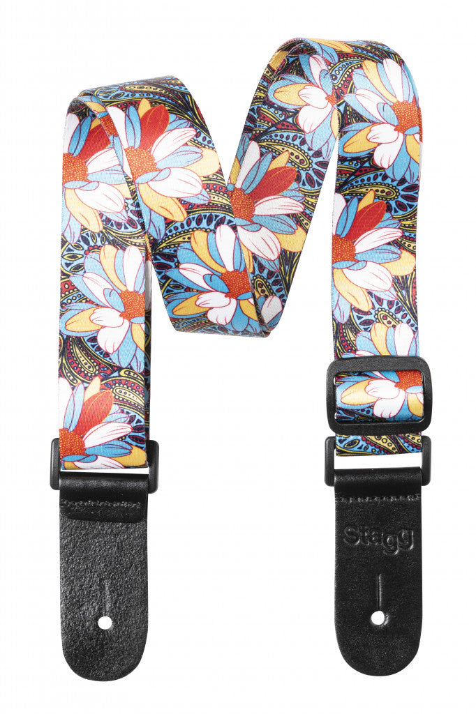 Floral Terylen Ukulele Strap