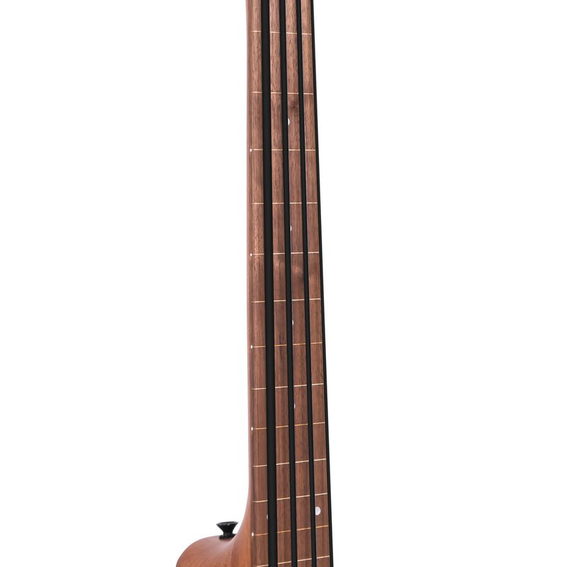 Gold Tone M-Bass25FL 25-Inch Scale Fretless Acoustic-Electric MicroBass with Gig Bag