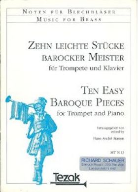 Ten Easy Baroque Pieces for Trumpet and Piano