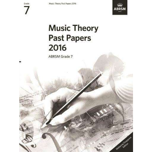 ABRSM Music Theory Papers from 2016 Grade 7