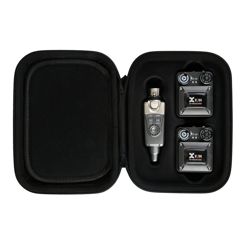 Xvive Travel Case for U4R2 In-Ear Monitor Wireless System (2 Receivers)