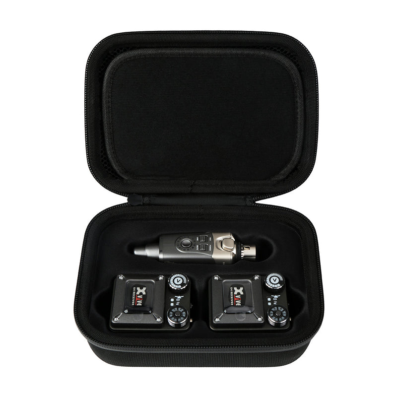 Xvive Travel Case for U4R2 In-Ear Monitor Wireless System (2 Receivers)