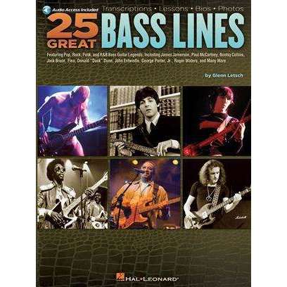 25 Great Bass Lines Glenn Letsch Hal Leonard