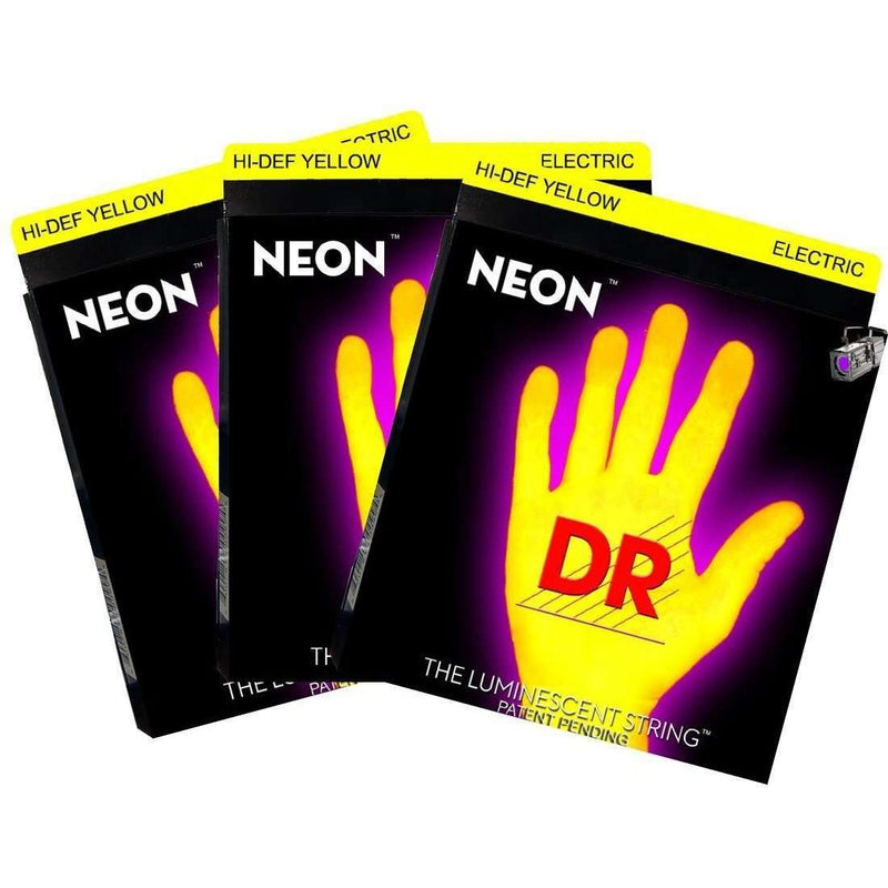 Dr 'Hi-Def Yellow' Neon Electric Guitar Strings