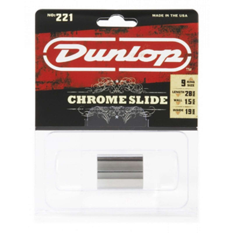 Dunlop Chrome Knuckle Slide 221 Medium Wall Thickness - Medium