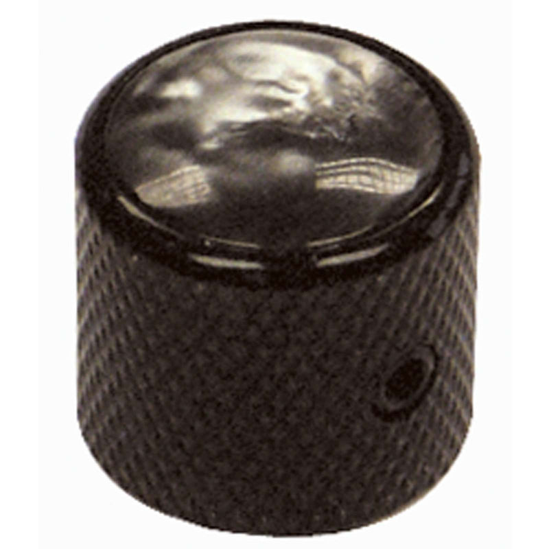Guitar Tech Dome Knobs  GT841 Black//Black Pearl Top.  Pkt of 2.