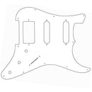 Guitar Tech Humbucker/Single Coil  GT836  Scratchplate. 3ply White.