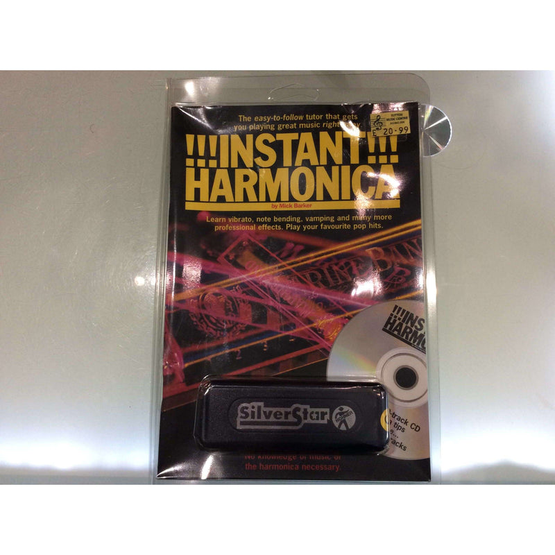 Instant harmonica tuition book with cd including Hohner Silver Star harmonica