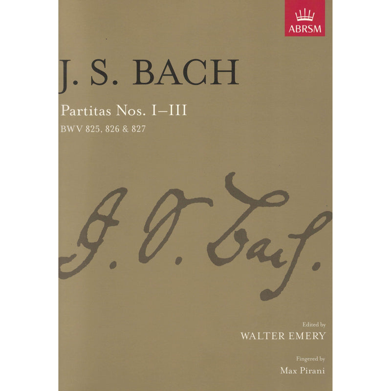 J.S. Bach Partitas Nos. I - III (BWV 825, 826 & 827)