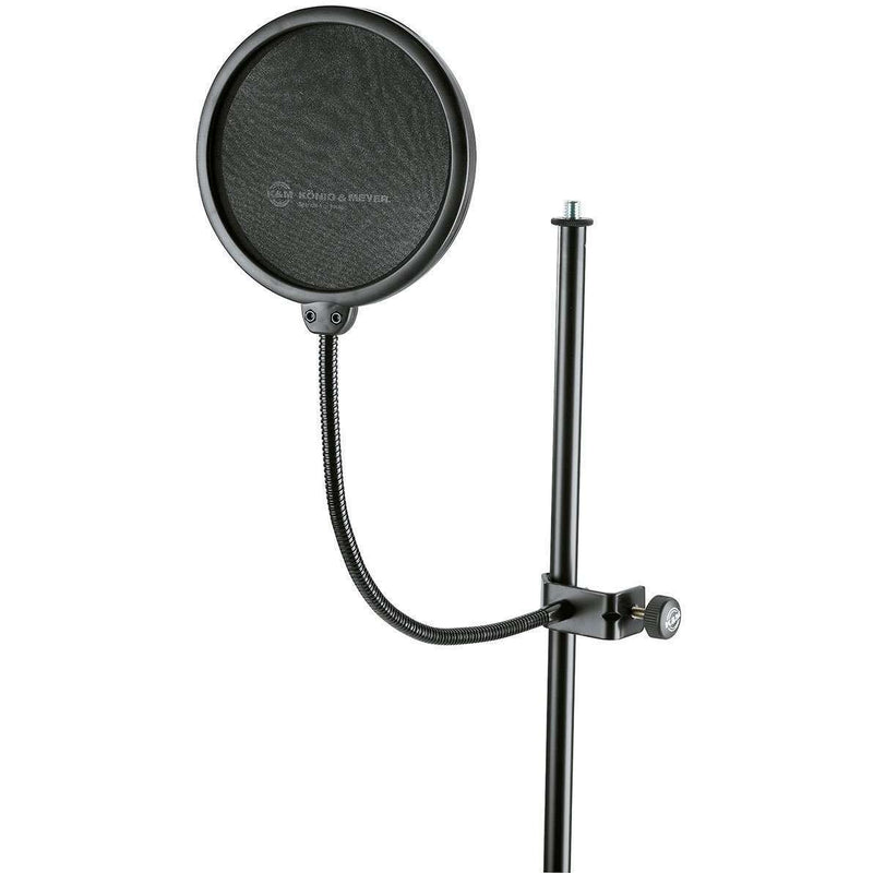 K&M Popkiller (Popshield) with gooseneck and clamp (mic stand not included}