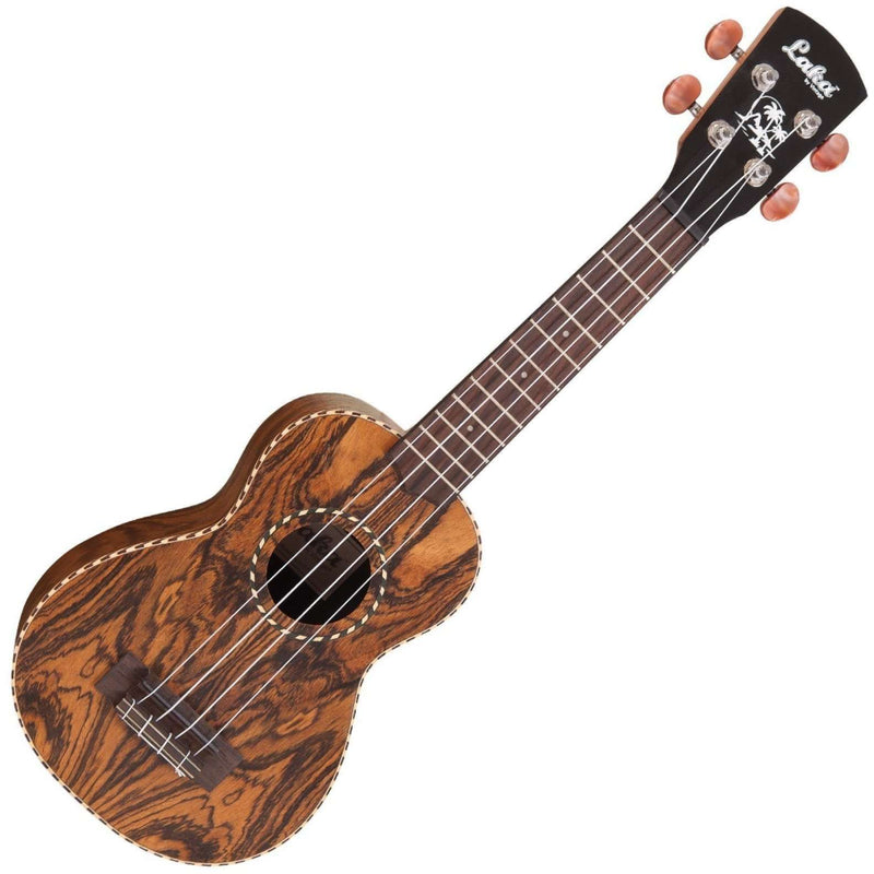 Laka VUS75 Soprano Ukulele Butterfly Wood Satin