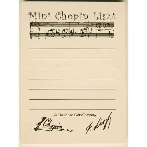 Mini Chopin Liszt List Note Pad
