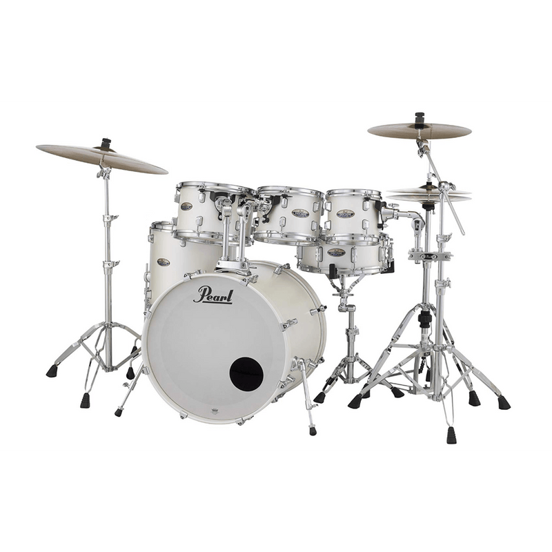 Pearl Decade Maple Satin White 6 Piece Kit including Hardware