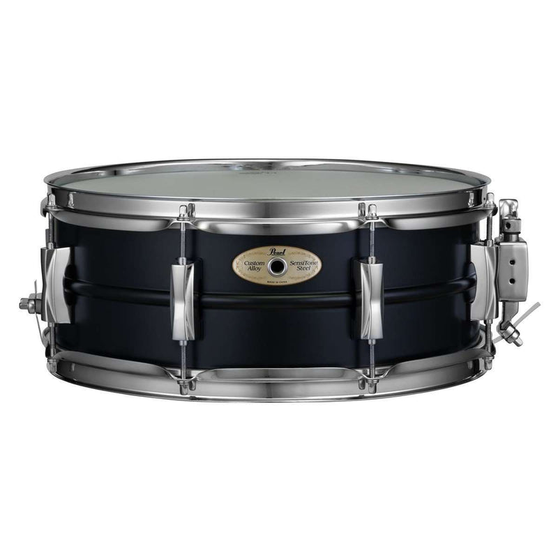 Pearl Sensitone 14″ x 5.5″ Steel Snare Drum in Black Limited Edition