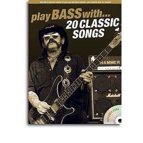 Play bass with 20 classic songs