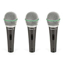 Samson Q63P Dynamic Microphone 3-pack