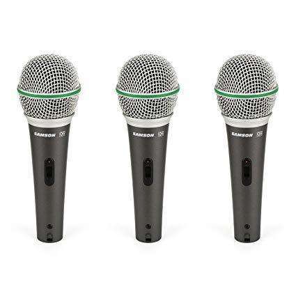 Samson Q63P Dynamic Microphone 3-pack