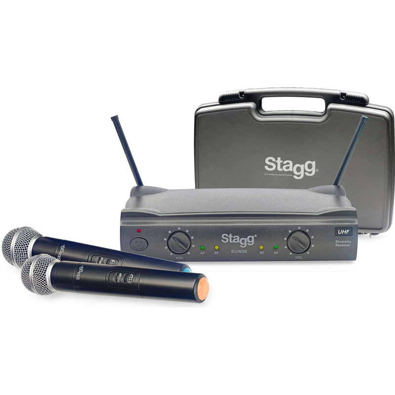 Stagg - UHF Wireless Microphone System (2x Handheld Microphones)