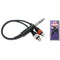 Stagg 1/4" Jack to 2 x Female RCA