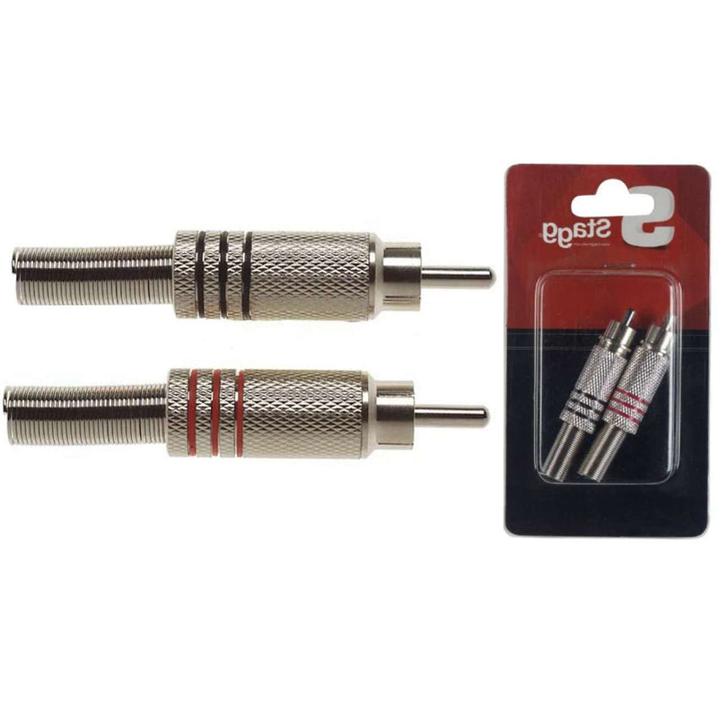 Stagg S Series Male RCA plug - 2 pieces