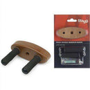 Stagg Wall-mounted holder w/ oval wooden base for Ukuleles, Mandolins and Violins