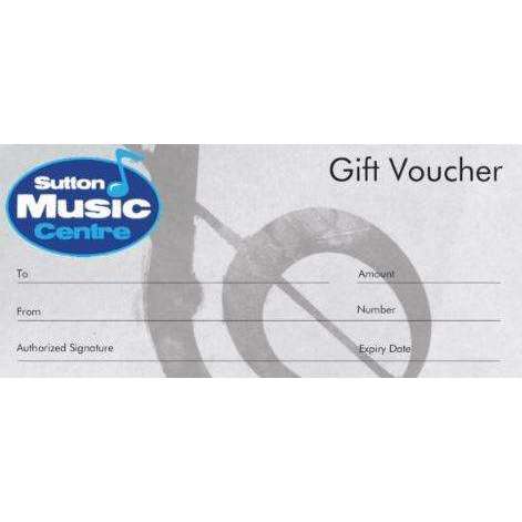 Sutton Music Centre Gift Card (Issue other gift card product. Only use this when redeeming printed gift cards at till)