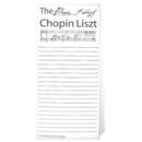 The Original Chopin Liszt Note Pad