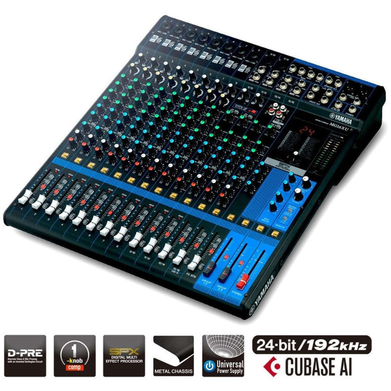 Yamaha 16-Channel Analog Mixer MG16XU