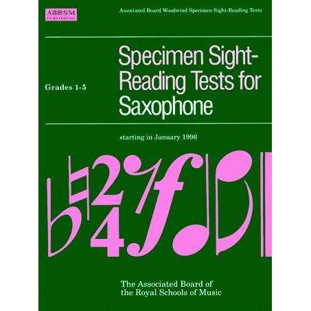 ABRSM: Specimen Sight Reading Tests for Saxophone