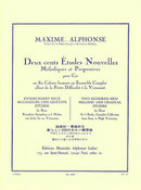 Alphonse - 200 New Melodic and Gradual Studies for Horn