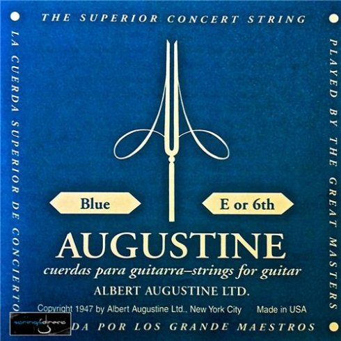 Augustine Nylon Classical Guitar Strings Blue Single String