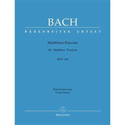 Bach St Matthew Passion Vocal Score