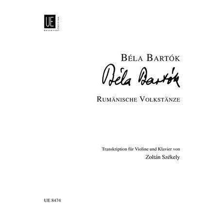 Bartok: Remanische Violkstanze (for Violin)