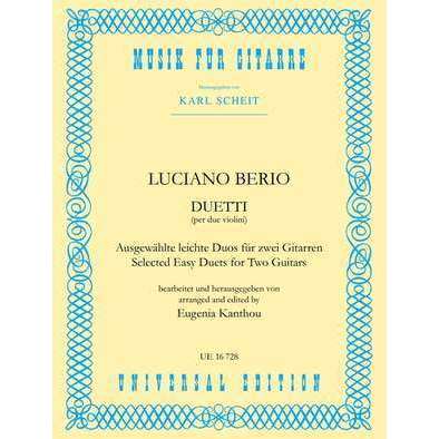 Berio: Selected Easy Duets For Two Guitars