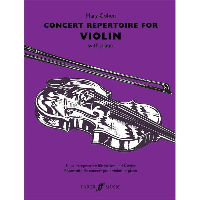 Concert Repertoire For Violin - Mary Cohen