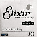 Elixir Acoustic 80/20 Bronze Guitar Strings - Nanoweb (Single String)