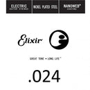 Elixir Electric Guitar Strings - Nanoweb (Single String)